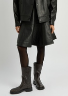 Miista Aron Leather Ankle Boots Brown