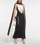 Rodarte - Cutout crêpe gown