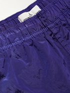 Stone Island - Mid-Length Logo-Appliquéd Swim Shorts - Purple