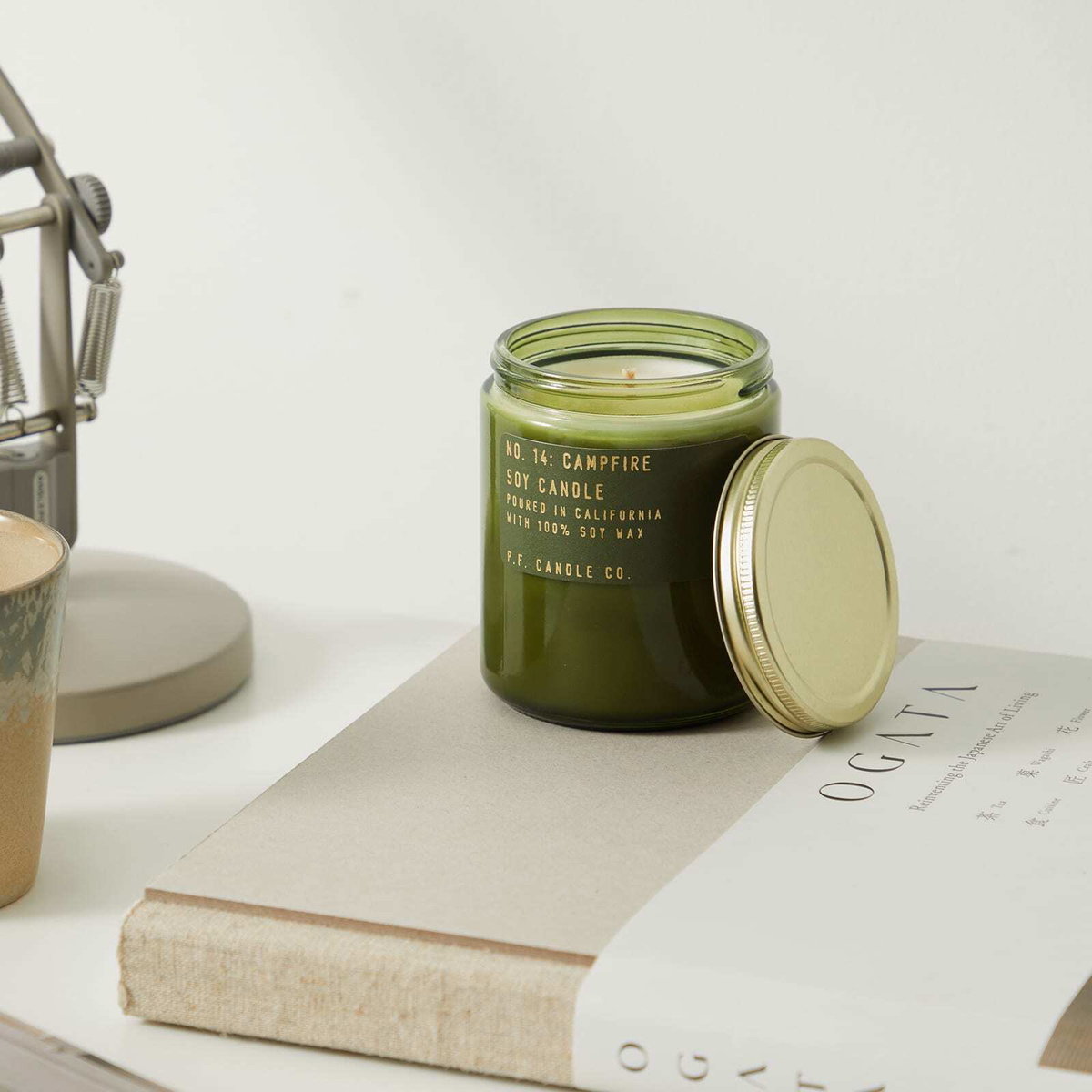 P.F. Candle Co . Campfire Soy Candle 