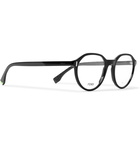 Fendi - Round-Frame Acetate Optical Glasses - Black