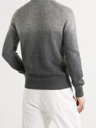 TOM FORD - Slim-Fit Dégradé Cashmere, Mohair and Silk-Blend Sweater - Gray