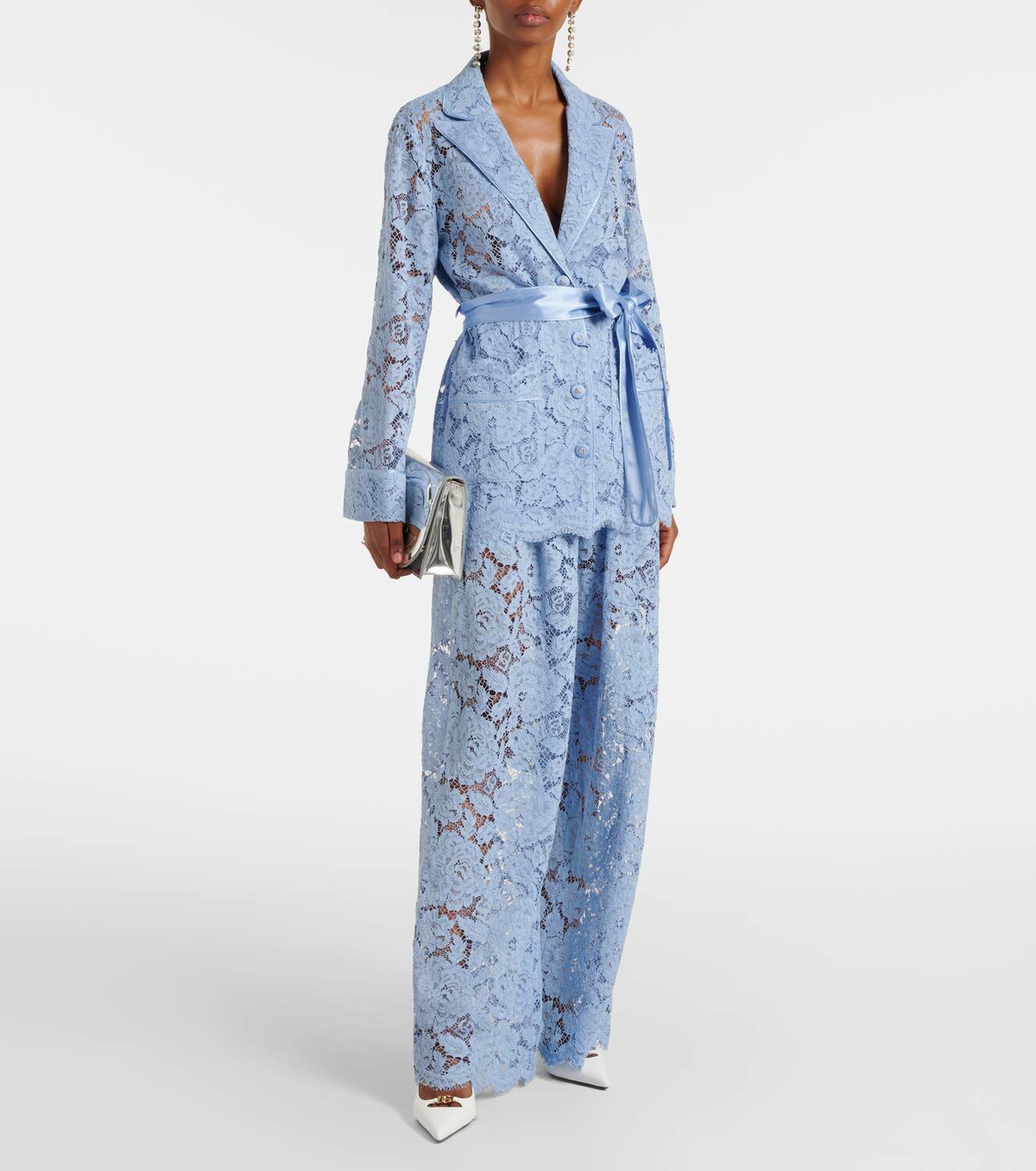 Dolce&Gabbana Belted lace jacket Dolce & Gabbana