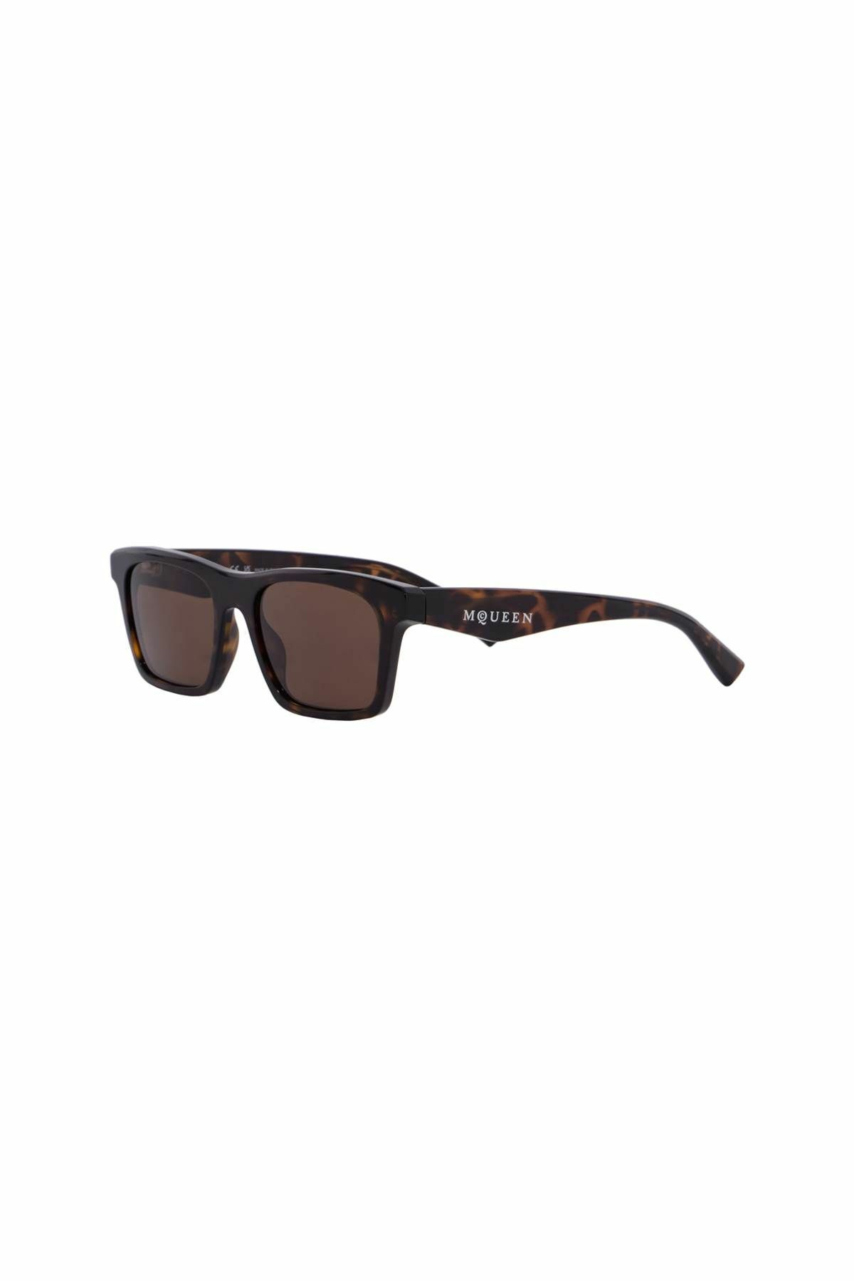 Alexander McQUEEN Women’s Rectangular Sunglasses in Dark Tortoiseshell Alexander McQueen® AM0398S Butterfly Sunglasses EuroOptica™ main image 3
