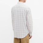 Loewe Men's Patchwork Check Shirt in White/Beige