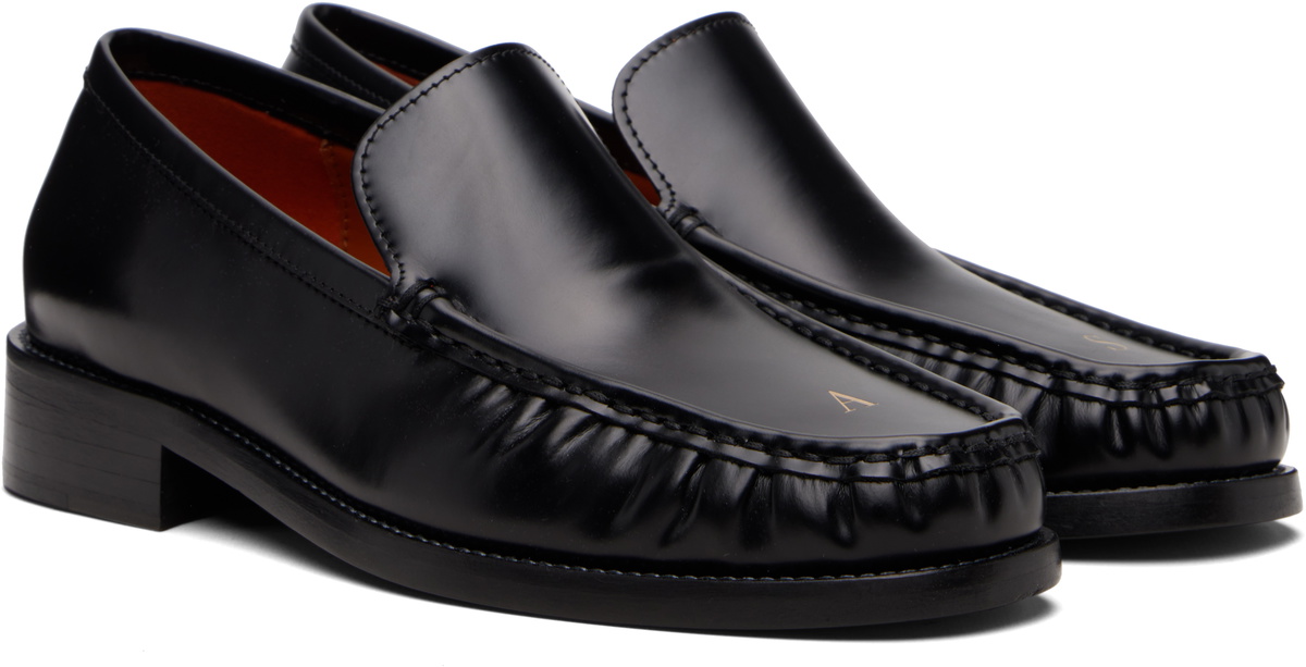 Acne Studios Black Leather Loafers