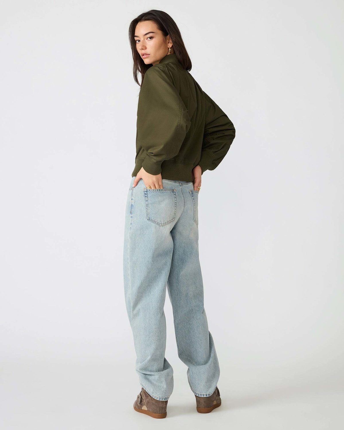 Steve Madden Bray Jacket in Olive