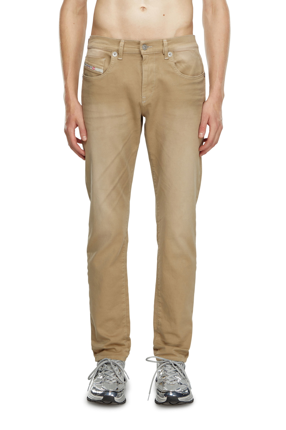 Diesel Slim 2060 D-Strukt Joggjeans - Jeans Mens in Beige Diesel
