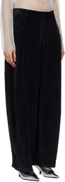 Cordera Navy Corduroy Baggy Trousers
