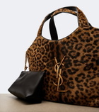 Saint Laurent Icare leopard-print calf hair shopper