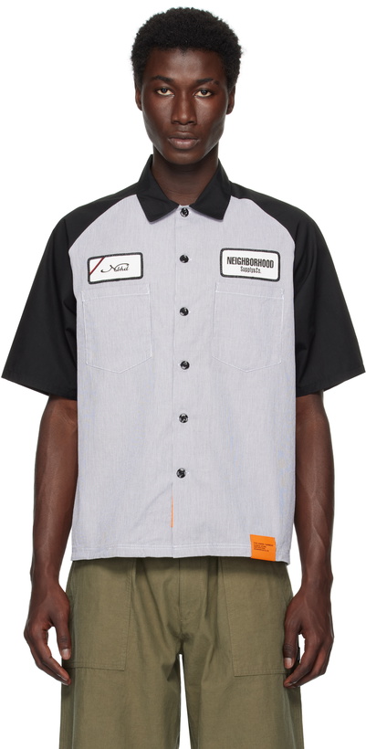 Photo: Neighborhood Black & Blue Classic Work S/S-22 Shirt