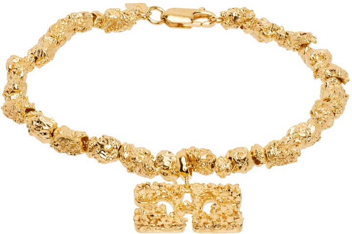 Photo: Veneda Carter SSENSE Exclusive Gold Ganni Edition Beaded Bracelet