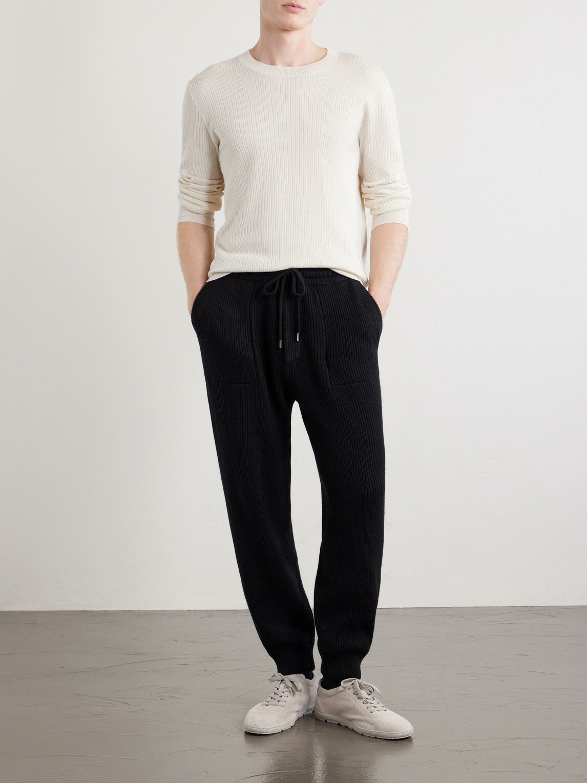 Brunello Cucinelli - Cashmere Drawstring Sweatpants - Black