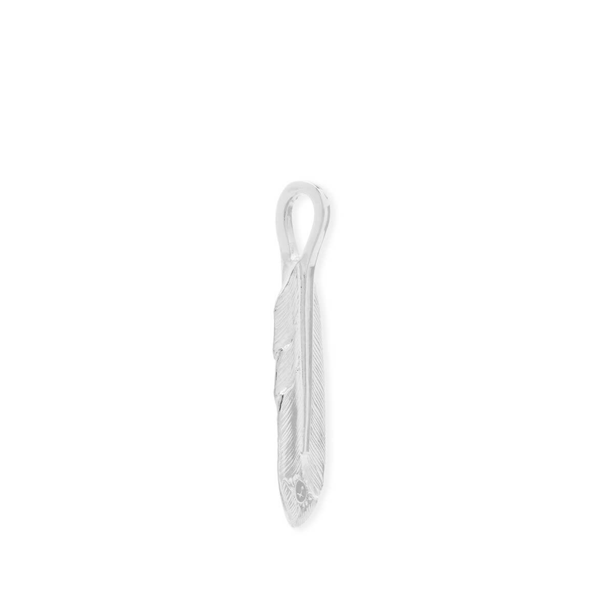 First Arrows Men's Feather Small Pendant in Silver