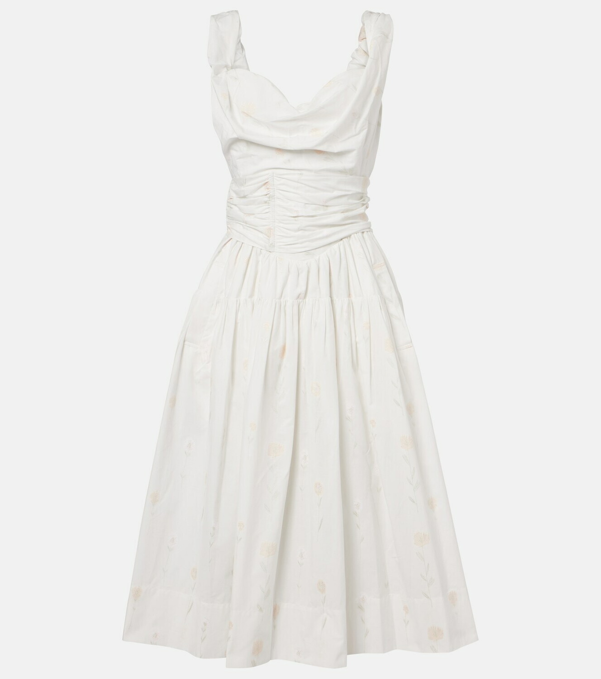 Vivienne Westwood Sunday floral cotton-blend corset dress