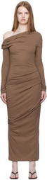 Paris Georgia Brown Elemental Manahou Midi Dress