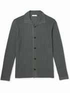 Mr P. - Pointelle-Knit Cotton and Lyocell-Blend Shirt - Gray