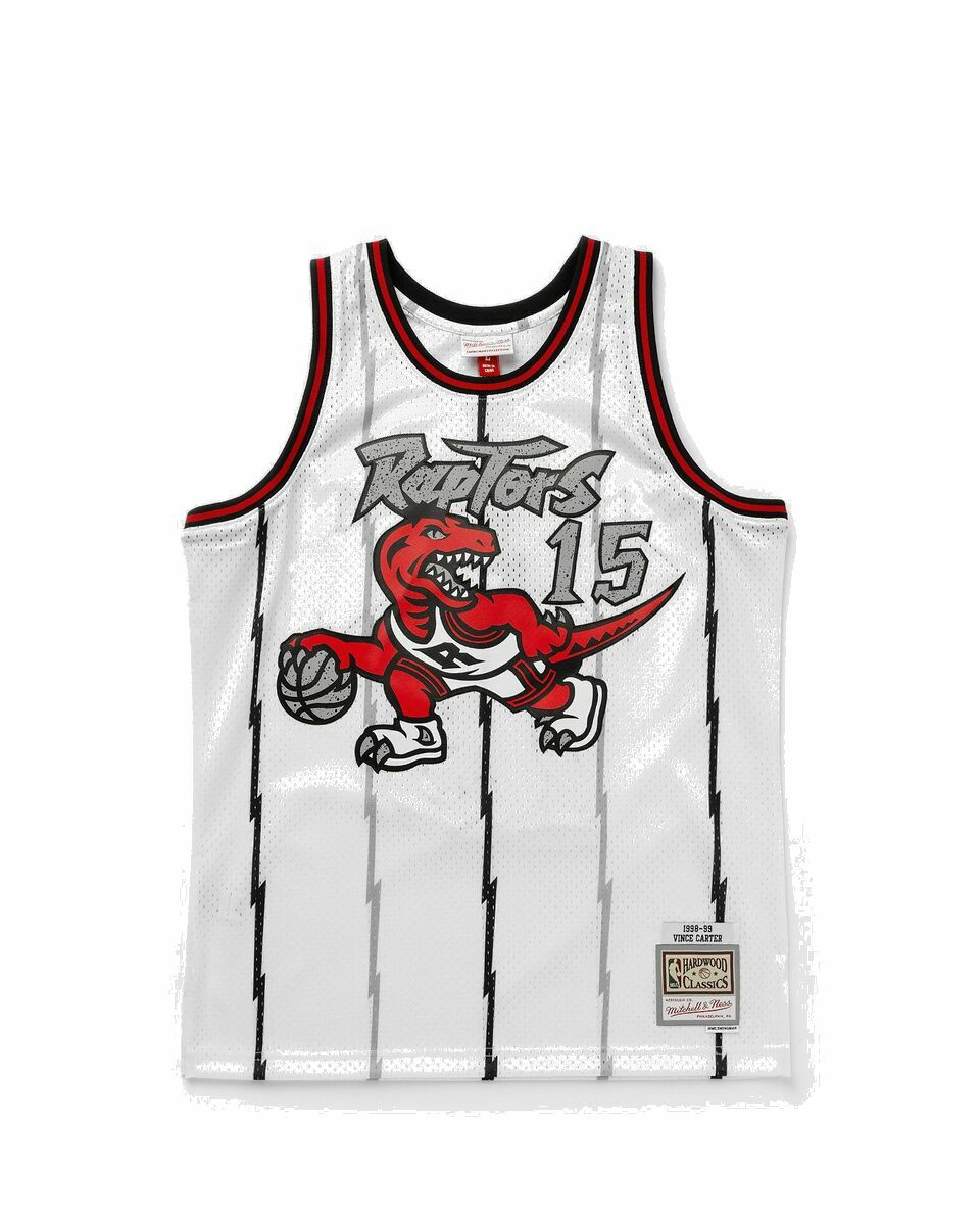 Photo: Mitchell & Ness Nba Cracked Cement Swingman Jersey Raptors 1998 99 Vince Carter #15 White - Mens - Jerseys