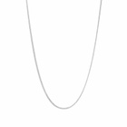 Laura Lombardi Women's Mini Omega Chain Necklace in Silver
