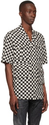 Dsquared2 Black & White Linen Shirt