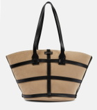 Altuzarra Park Place Large suede tote bag