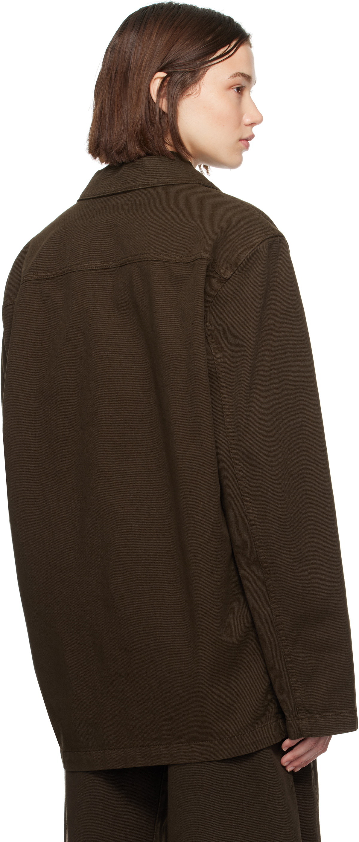 LEMAIRE Brown Workwear Denim Blazer