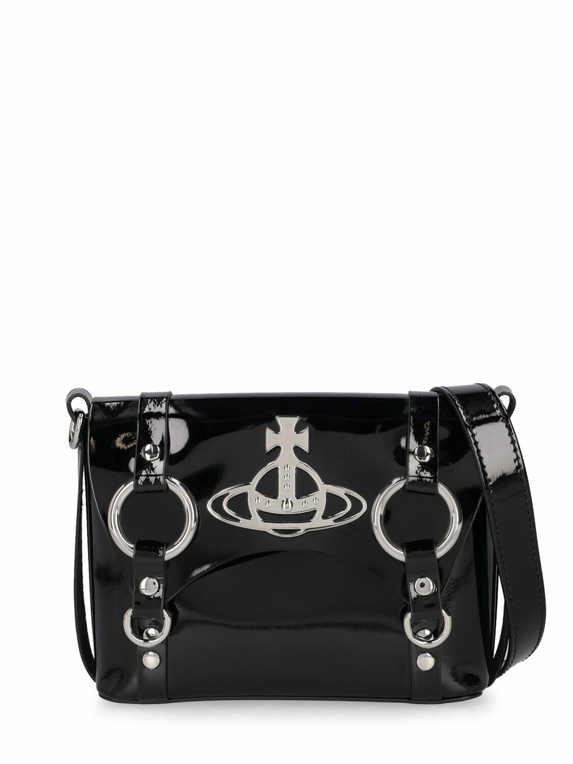 【送料&関税込】Vivienne Westwood Rhinestone Crossbody Bag VIVIENNE WESTWOOD - Kim Patent Leather Crossbody Bag