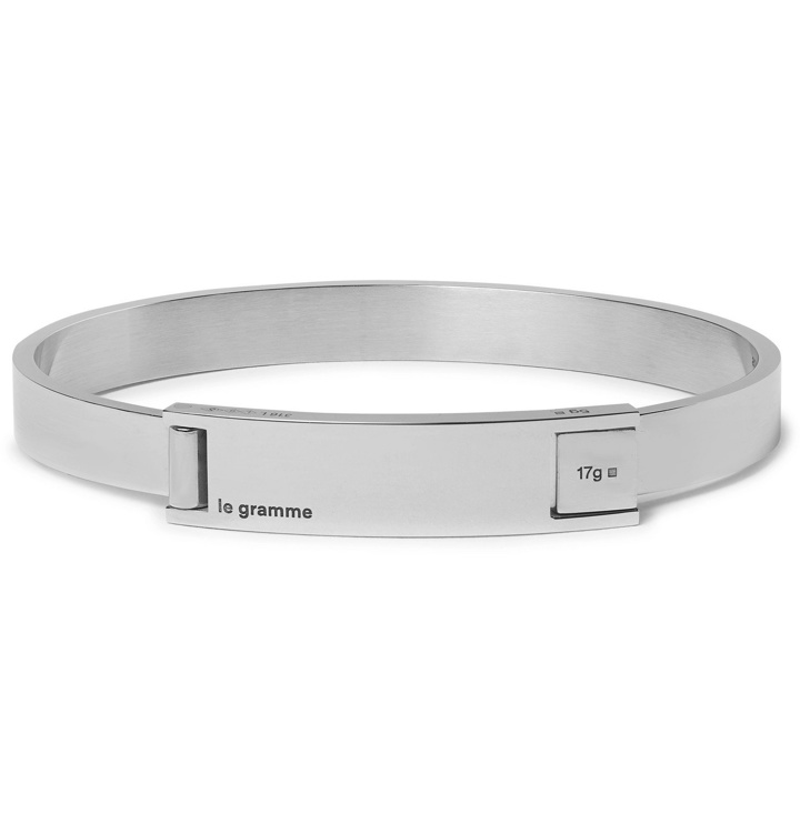 Photo: Le Gramme - Assemblage Le 21 18-Karat Gold, Sterling Silver and Stainless Steel Bracelet - Silver