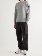 Stone Island - Logo-Appliquéd Loopback Cotton-Jersey Sweatshirt - Gray