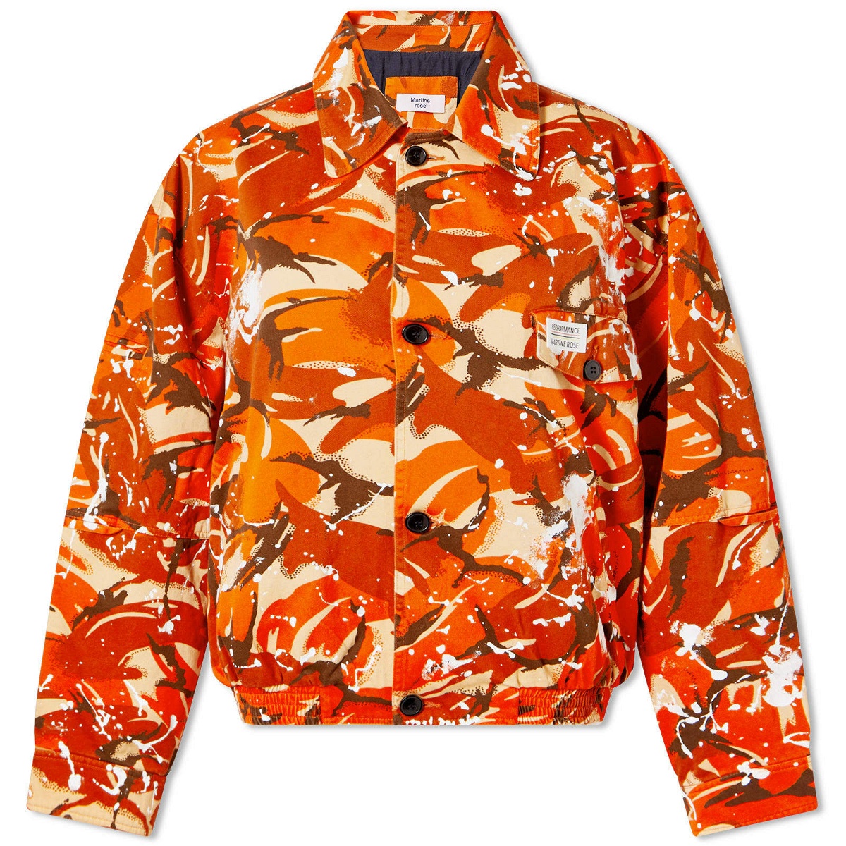 Photo: Martine Rose Women's Camo Military Jacket in Orange Camo/Print