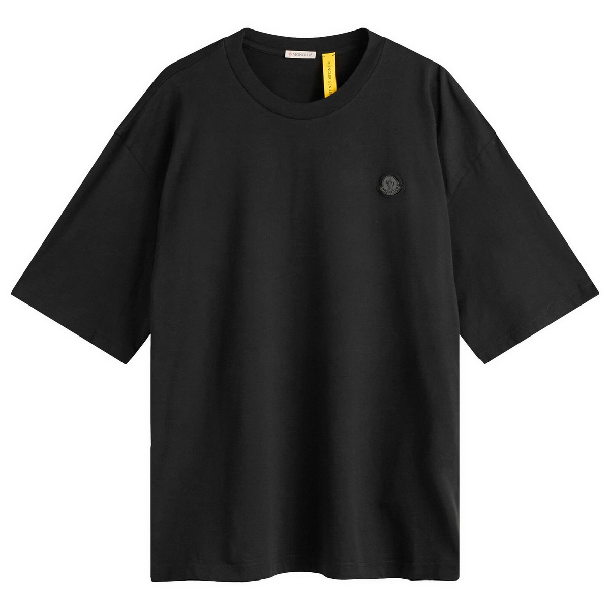 Moncler Men's x adidas Originals Panel T-Shirt in Black/Orange Moncler