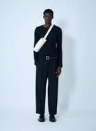 Jil Sander Belted Tailored Wool Pants