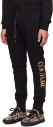 Versace Jeans Couture Black Bonded Lounge Pants