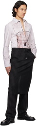 Jean Paul Gaultier Pink 'The Trompe-L'Œil Corset' Shirt