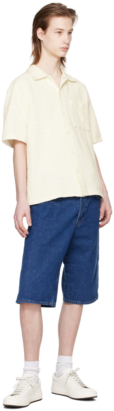 トップス SUNFLOWER 24ss Spacey Shirt Off white Sunflower Spacey SS Shirt in Off White | Wallace Mercantile Shop
