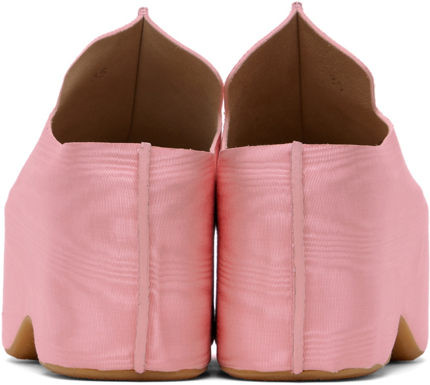 JW Anderson Pink Moiré Platform Clogs
