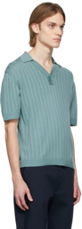 King & Tuckfield Green Curved Placket Polo