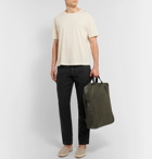 NN07 - Copenhagen Slim-Fit Tapered Garment-Dyed Linen Trousers - Black