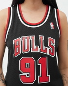 Mitchell & Ness Nba Women's Swingman Jersey Chicago Bulls 1997 98 Dennis Rodman #91 Black Tops & Tanks