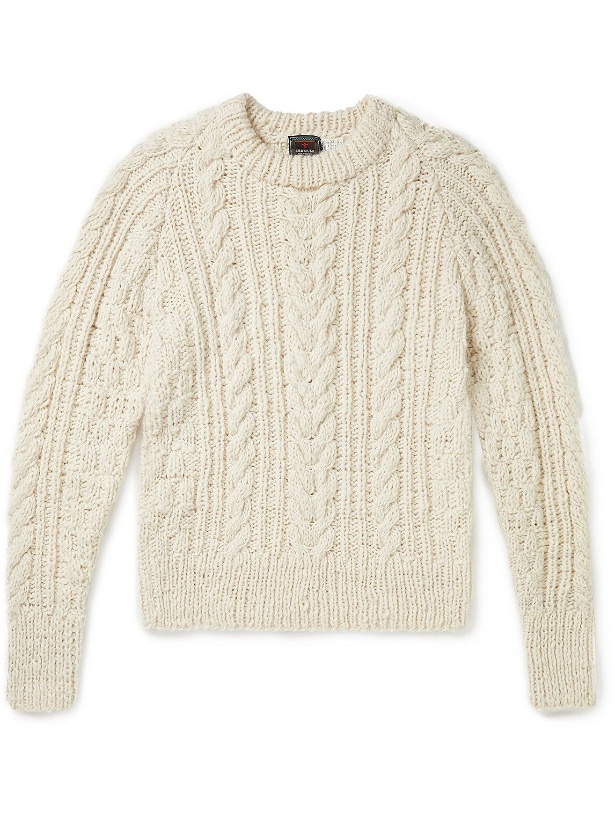 Photo: Chamula - Cable-Knit Merino Wool Sweater - Neutrals