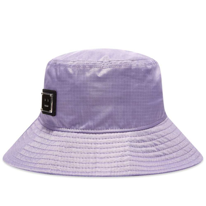 Photo: Acne Studios Buko Nylon Plaque Face Bucket Hat