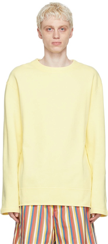 Photo: Jil Sander Yellow Cotton Sweatshirt