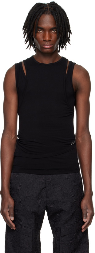 Photo: HELIOT EMIL Black Eudaimonia Tank Top