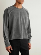 mfpen - Cropped Organic Cotton-Jersey T-Shirt - Gray