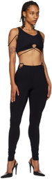 Nensi Dojaka Black Gathered Tank Top
