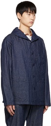 Engineered Garments Navy Shawl Collar Jacket