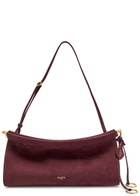 Alaïa East West Nubuck Medium Shoulder bag - Burgundy - One Size