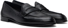 Brioni Black Appia Penny Loafers