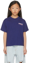 Balenciaga Kids Kids Blue Political Campaign T-Shirt