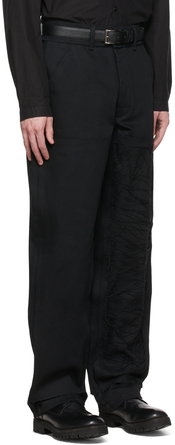 AIREI SSENSE Exclusive Black Paneled Jeans